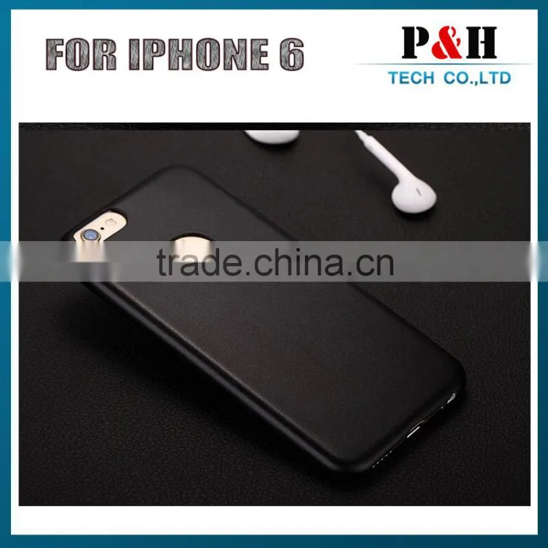 2015 new for apple iphone 6 pu leather case 4.7" 5.5" cover soft for iphone 6 back cover