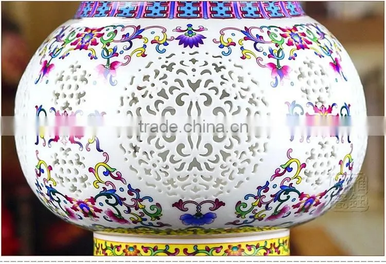 Vintage Ancient Pendant Light Porcelain ChandelierJingdezhen Handpainted Ceramic Party Loft Coffee Bar Restaurant Kitchen Lights