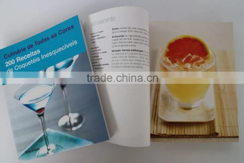 cheap softcover food book printing