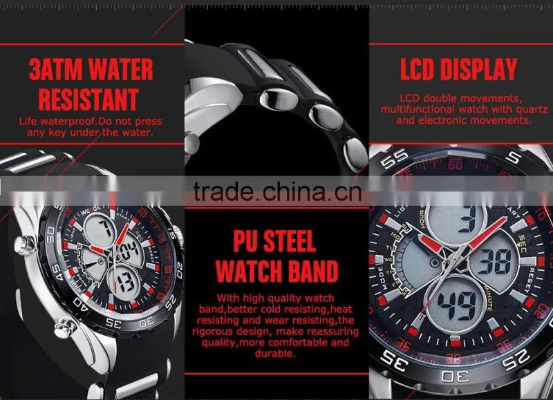 WEIDE Top Brand Watch Silicon Watch Alibaba China Men Watches WH1103-9