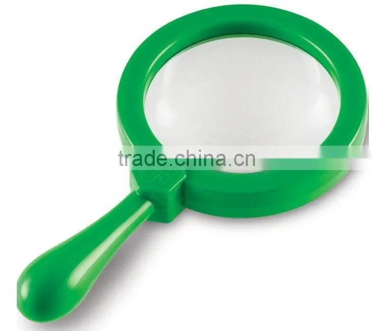Colorful Plastic Magnifying Glass, Pocket Magnifier for Kids