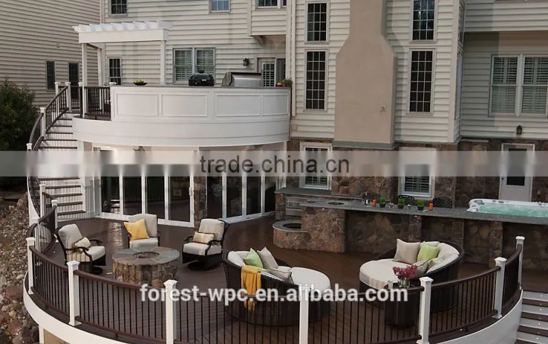 Environment Friendly WPC Decorative Exterior Decking Material