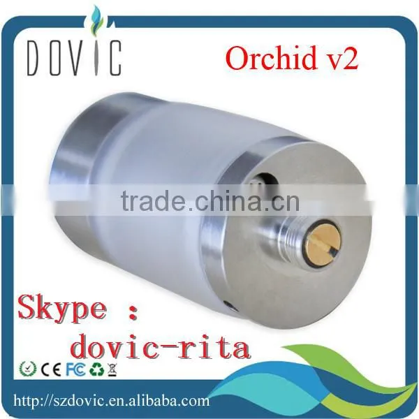 Clear tube bottom feeding design orchid atomizer orchid v2