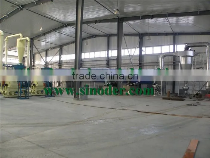 Industrial rotary wood chips dryer machine for drying the sawdust, wood chips, wood shavings materials