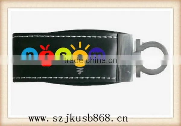 Creative useful new design leather usb drive