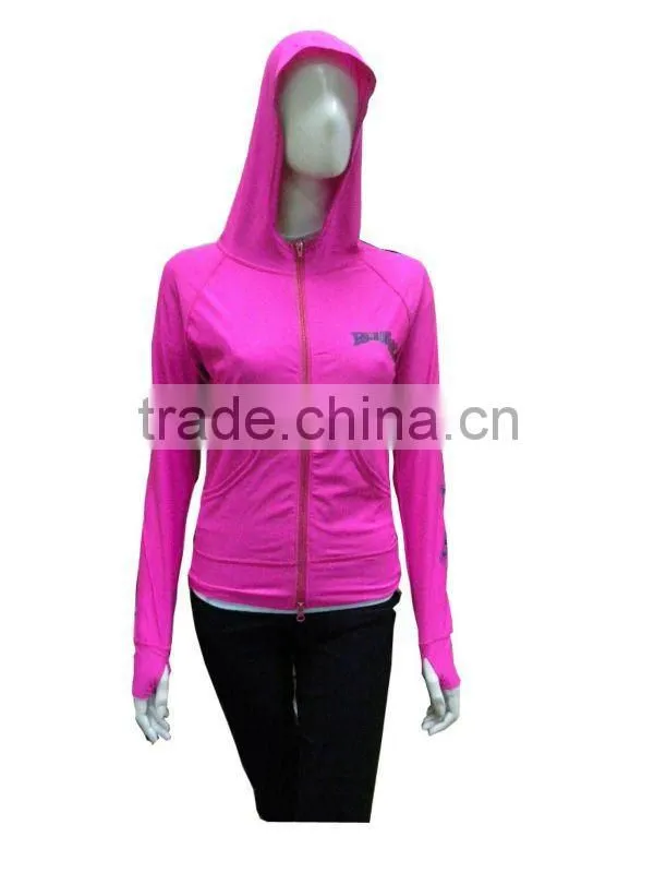 Women Rash Guard Hoodies/ Lycra Hoodies