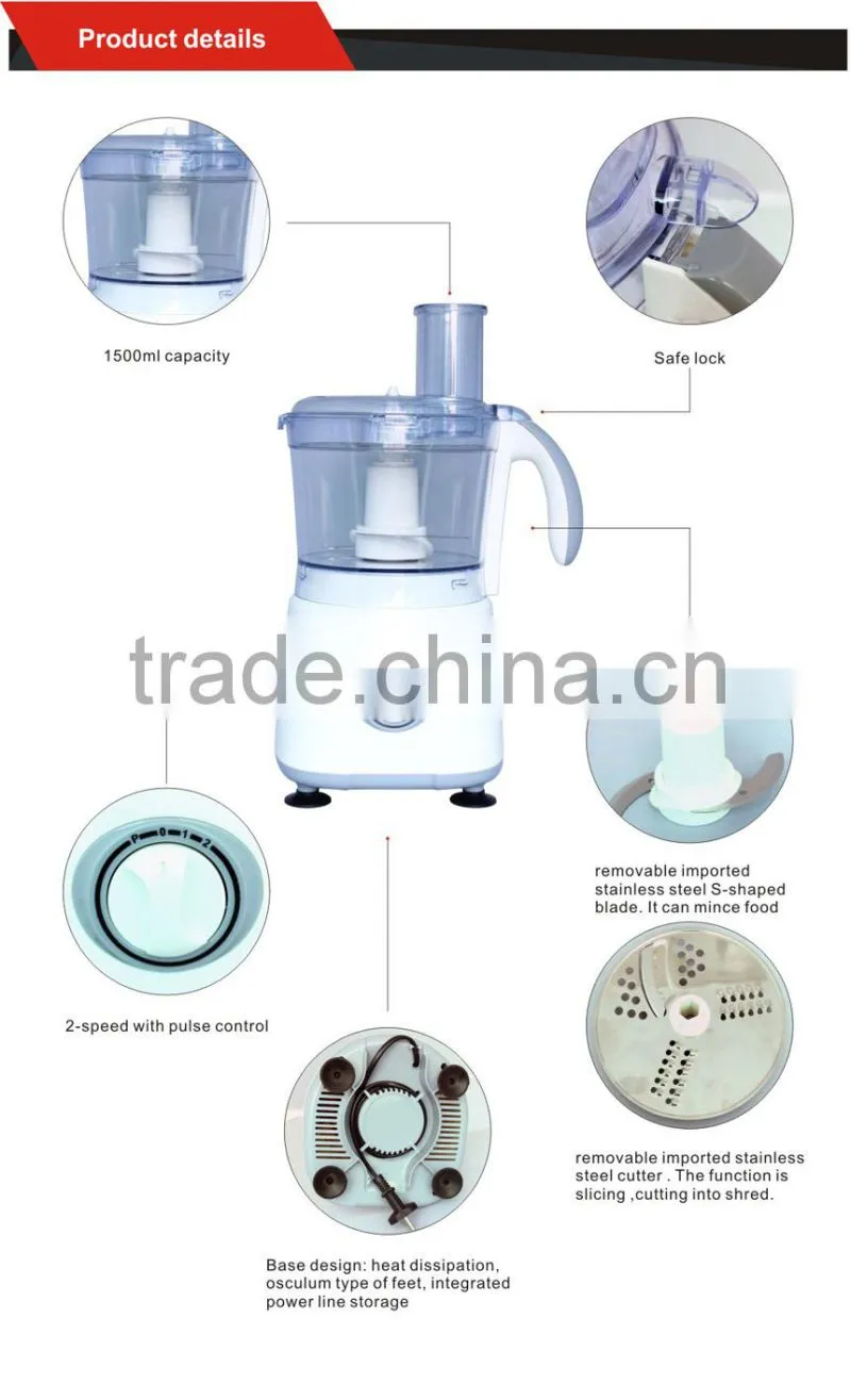 high quality 400w national food processor