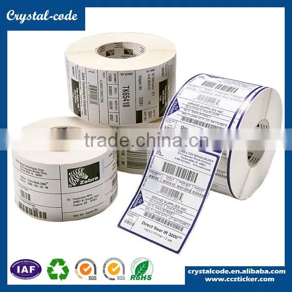 Paper roll sticker price printable plastic labels labeling adhesive sticker