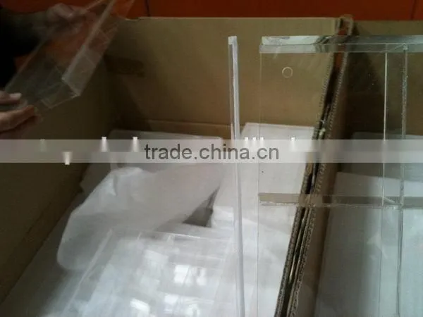 Customized latest frost acrylic award with silk screen