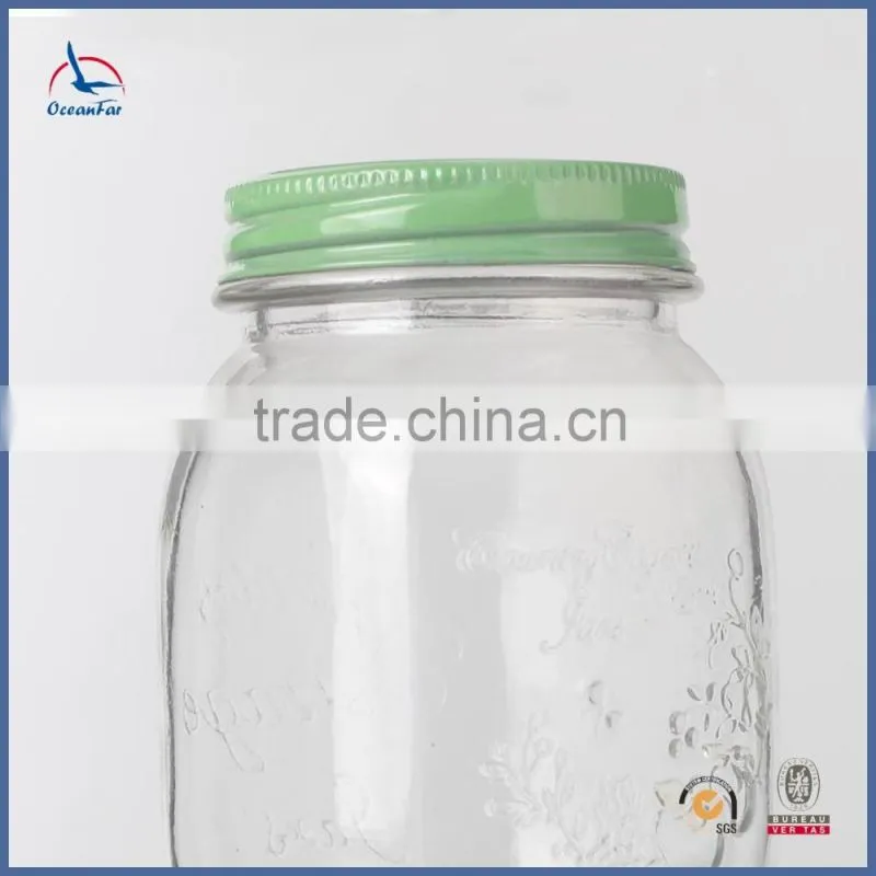 Wholesale Glass Mason Jar For Drinking Mason Jar with Stem