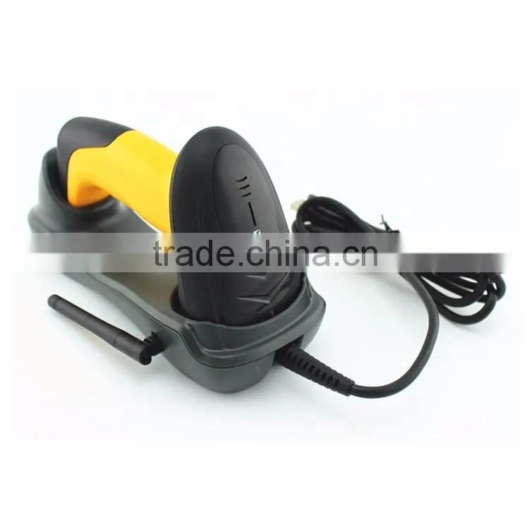 500m distance Portable Mini Wireless Barcode Scanner For Supermaket Shop