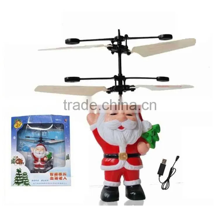 Flying Santa With LED HY-838U 2016 Christmas New Toys 2016 New Products Christmas New Products 2016 New Toys For Christmas 2016