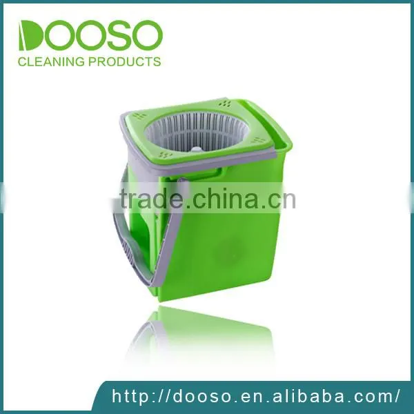 Deluxe Compact Folding Spin Mop - Microfiber Mop with Bucket for Hardwood Floor and Dust - Foldable