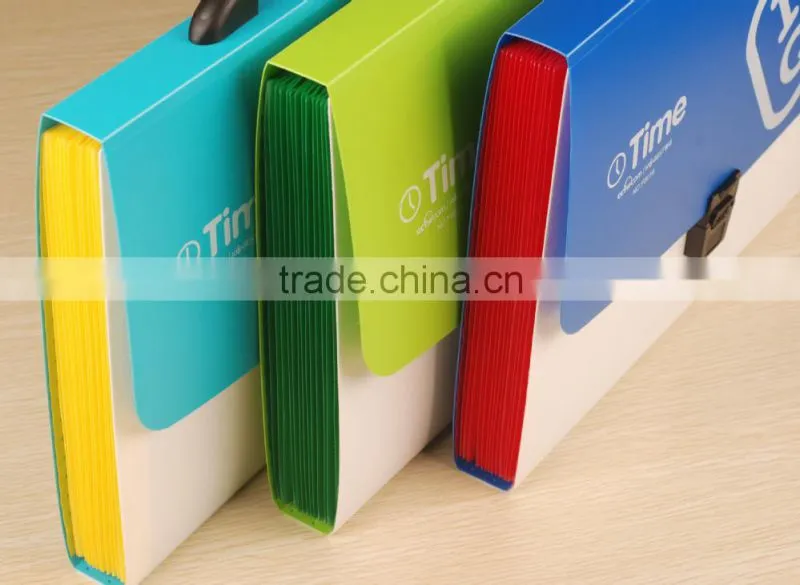 Colorful decorative multi-pocket file folder