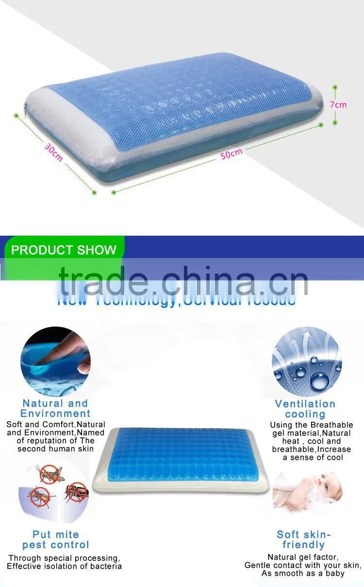 Bread memory foam gel pillow cooling gel pillow