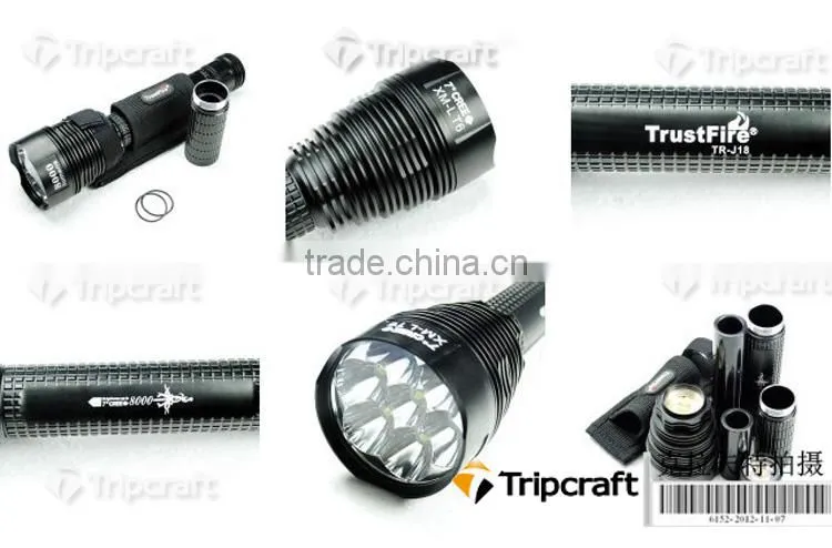 High power led hunting lights with multi beam color LED FLASHLIGHT,8000LM