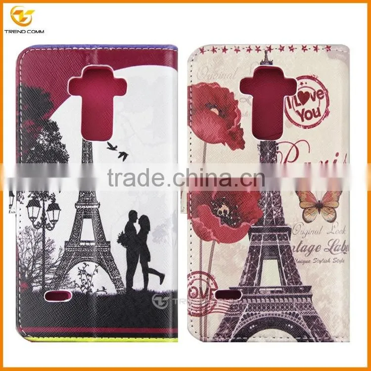 Alibaba express leather flip cover case for Lg g4 stylus