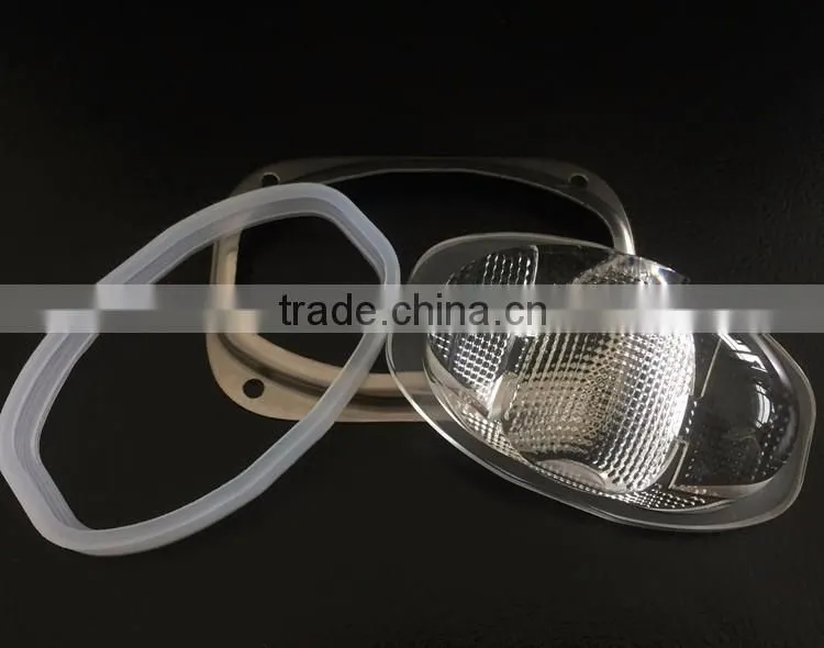 102mm COB led street light optical glass lens