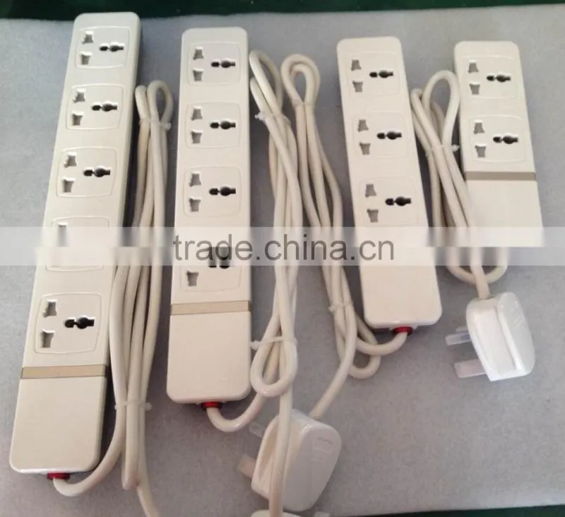 New design high quality 3 core electric power extension sockets outlet,UK, Multi,EU