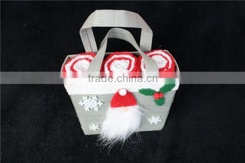 Custom Christmas gift towel box from alibaba China supplier