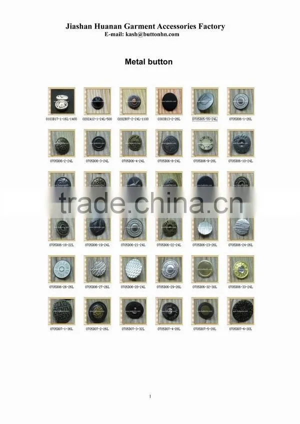 Factory wholesale metal button maker