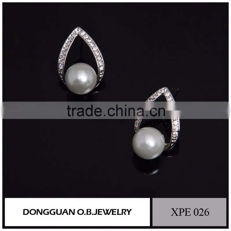Square diamond earring /hot selling earring /925 silver earring
