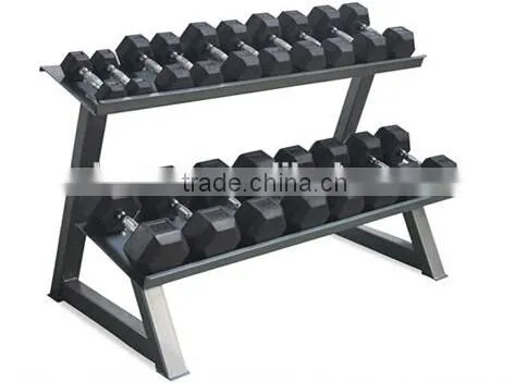 Rubber Coated Hex Dumbbell