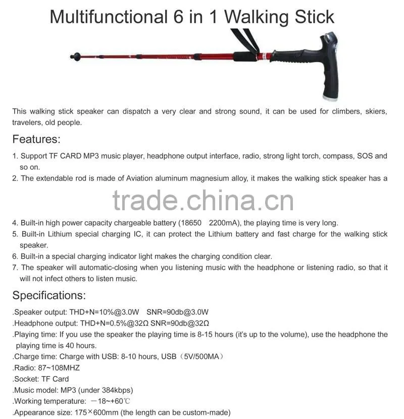 Adjustable Smart Walking Stick Walking Stick Parts