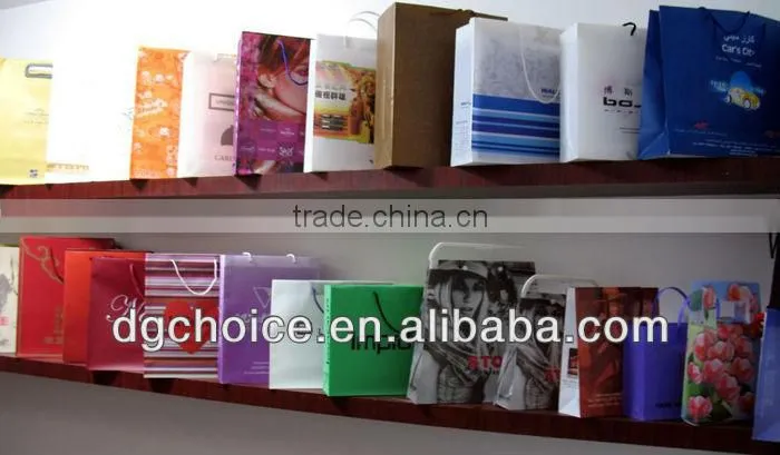 Guangdong making machine price custom printed packing t-shirt bag