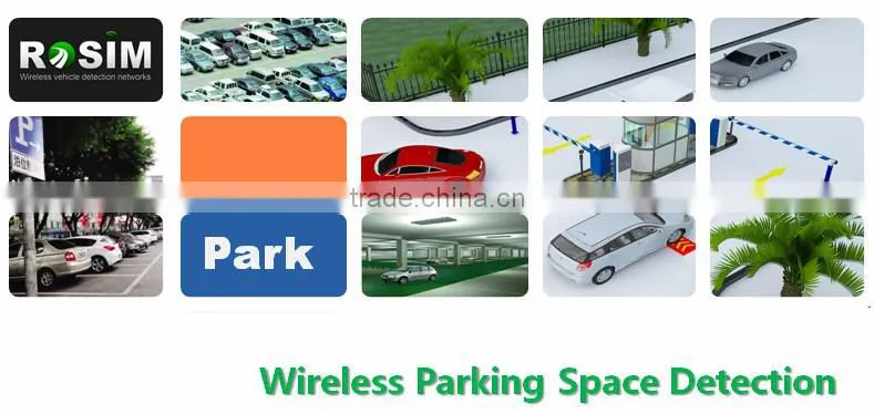 LoRa Technology wireless parking detector smart guidance system for large parking lot