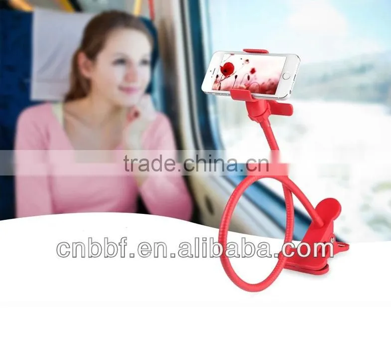 Mobile phone stand on bed , mobile phone holder in car, desk stand portable