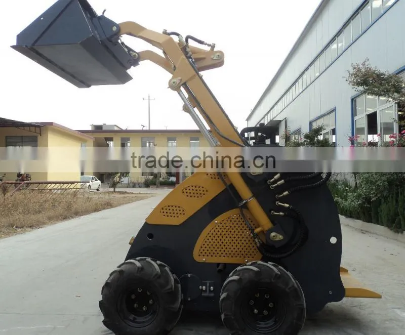 China high performacne track type mini skid steer loader with mini trencher for sale
