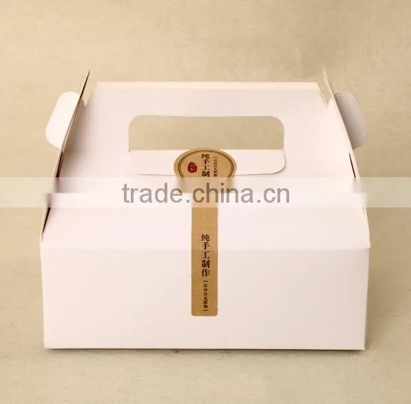 cheap large acute child paper cake box with handle cracker box Muffin box Mousse box