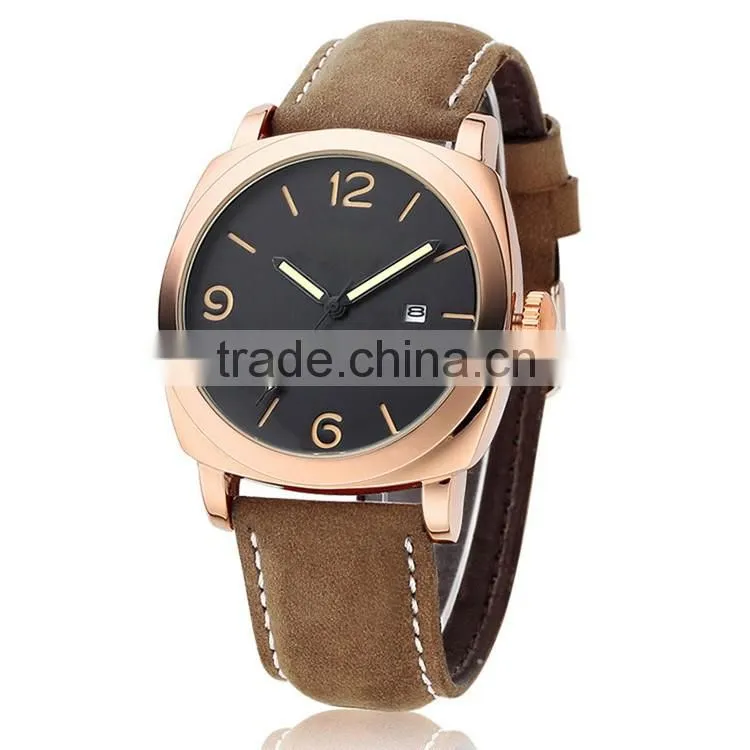 Wholesale high quality quartz watch,custom leather watch military watch