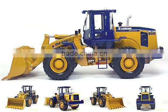 3 ton wheel loader W136 with Cummins engine, HYM concrete block making machine
