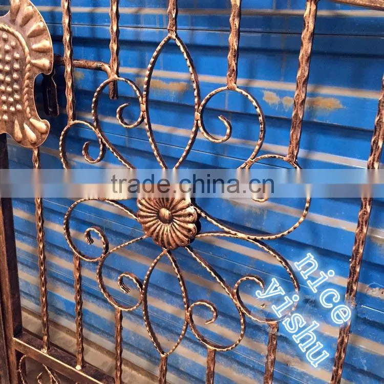 Alibaba China wholesaler new design iron main gate iron pipe gate design