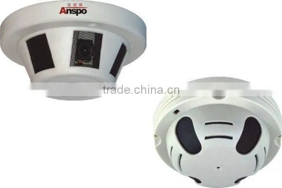 Guangzhou Anspo Vandalproof Mini Hidden Camera Smoke Detector Camera 420TVL Small CCTV Camera