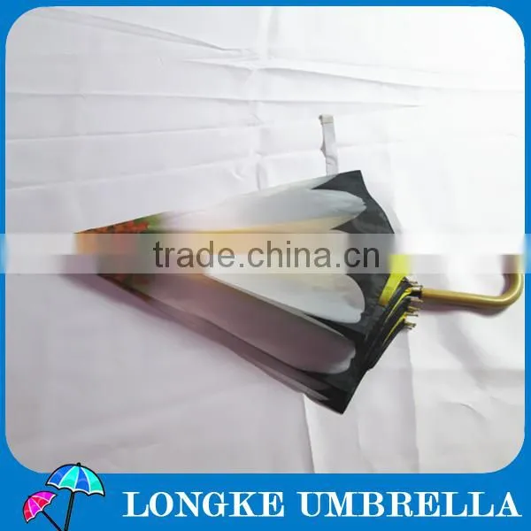 24"*16K double layer chrysanthemum design straight umbrella woman umbrella