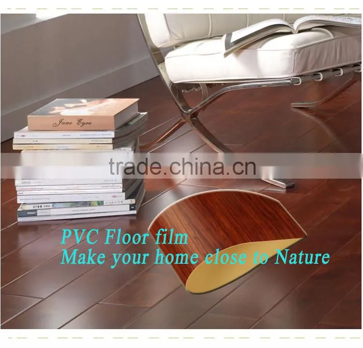 uv coated scratch resistant and waterproof floor pvc film