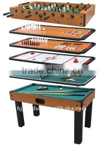 Factory promotion 8 in 1 multi games table. Pool table, table tennis table, push hockey table, chess, backgommon, shuffleboard,