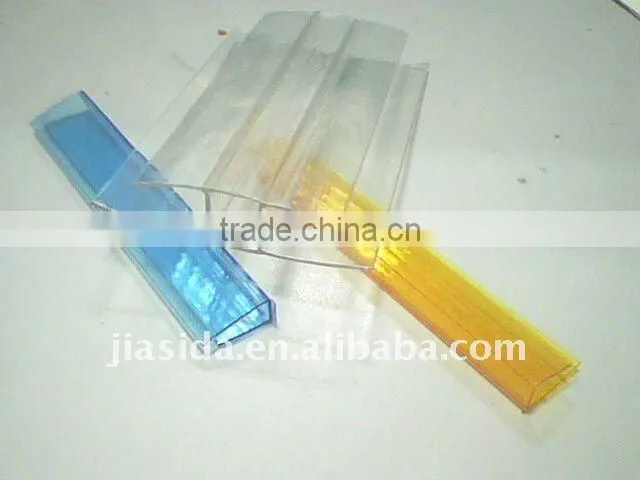 Polycarbonate connector, polycarbonate profile