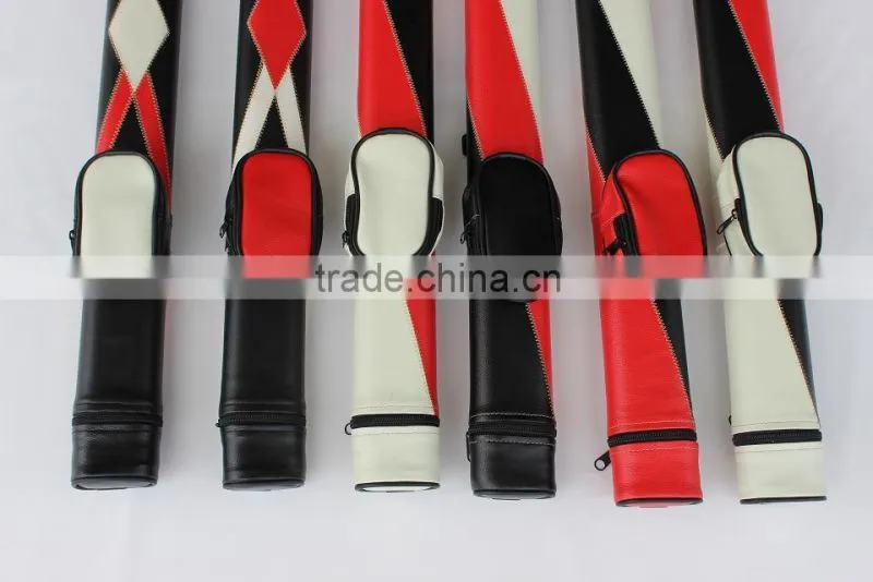 Protable billiard pool cue case with cue billiard accessories