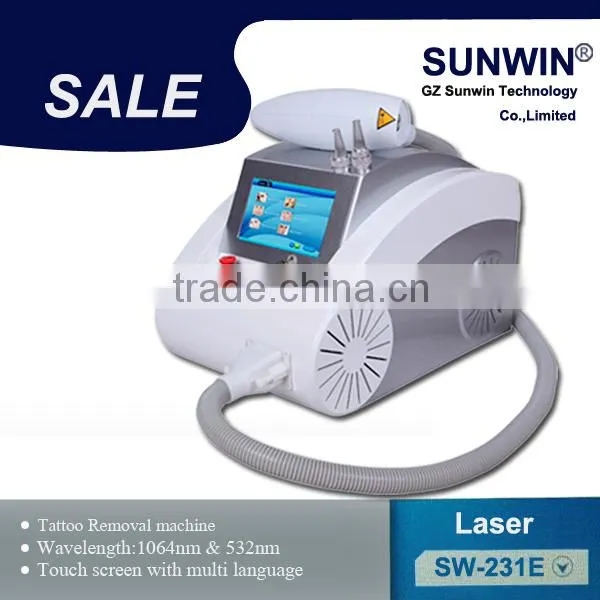 Quality guarantee 1064nm & 532nm nd yag laser tattoo removal