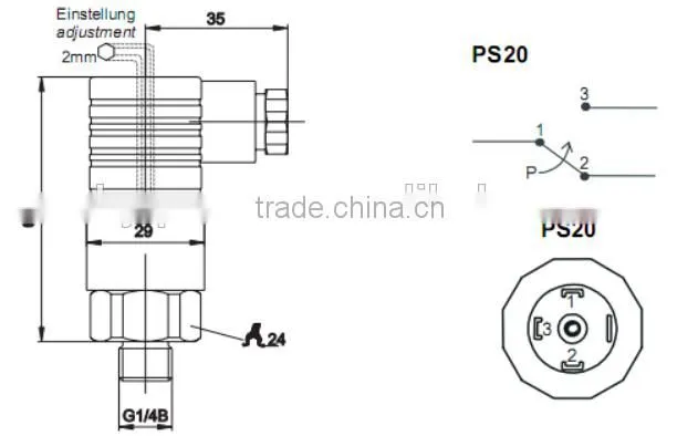 pressure switch,NO/NC pressure switch, water flow pressure switch