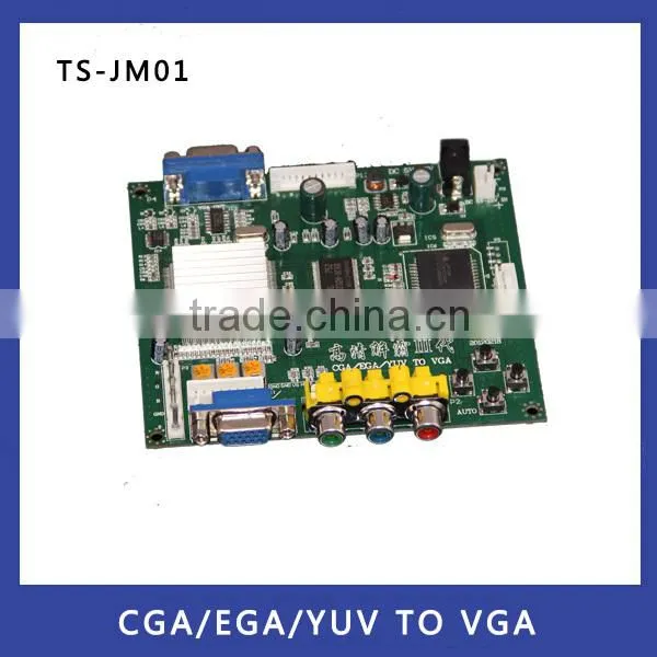 Factory direct supply!CGA/EGA/YUV to VGA Game Converter Board Supports VGA Output 640*480,800*600,1024*768,1360*768