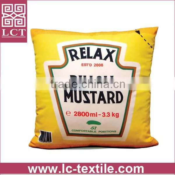 wholesale custom design full size printing souvenir pillow with Hidden zipper enclosure(LCTP0014)