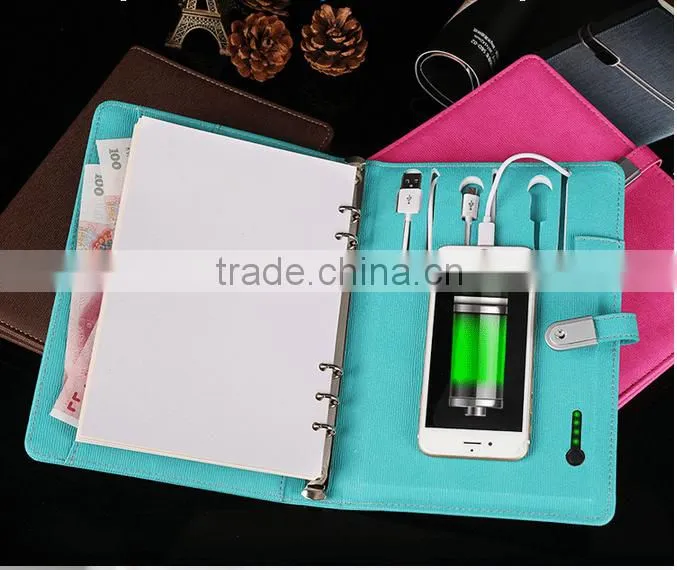 2017 notebook with power bank notebook with usb