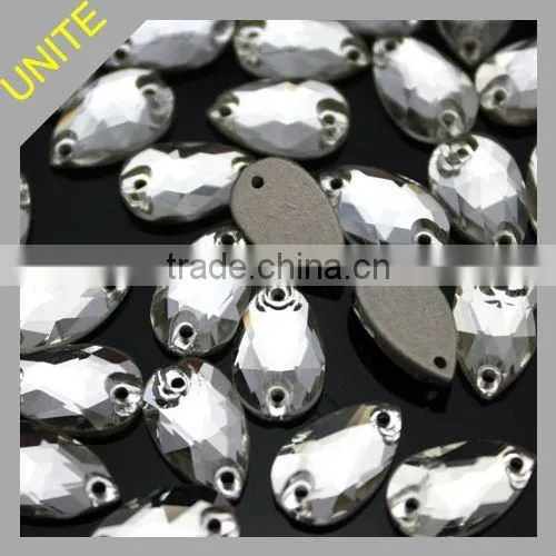 U3230 wholesale Pear sew-on rhinestones supplier