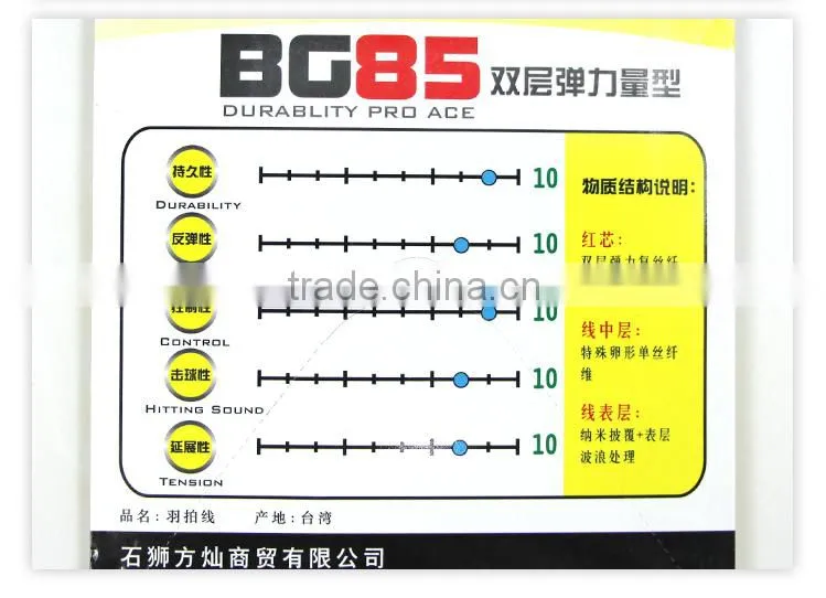 Fangcan BG85 Flexibility Durable High String Tension Badminton String