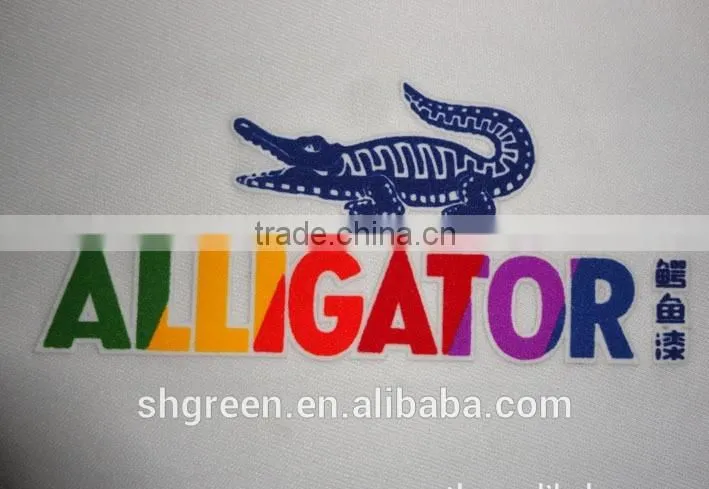 Soft flock logo thermal transfer sticker